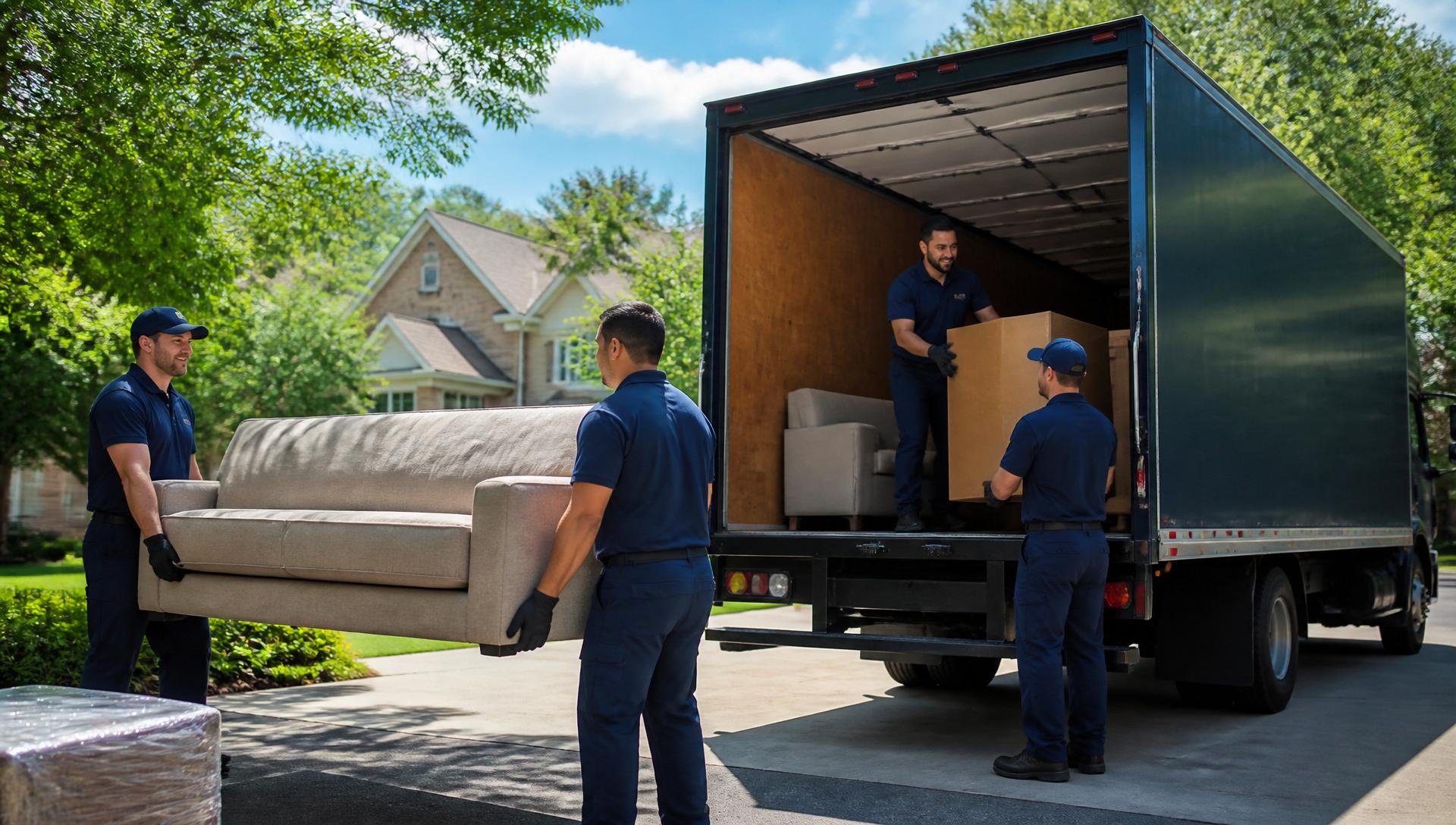 TITAN crew loading furniture into a truck